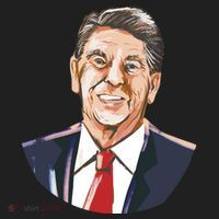 Ronald Reagan Illustration Women's Sweatshirt thumb 2