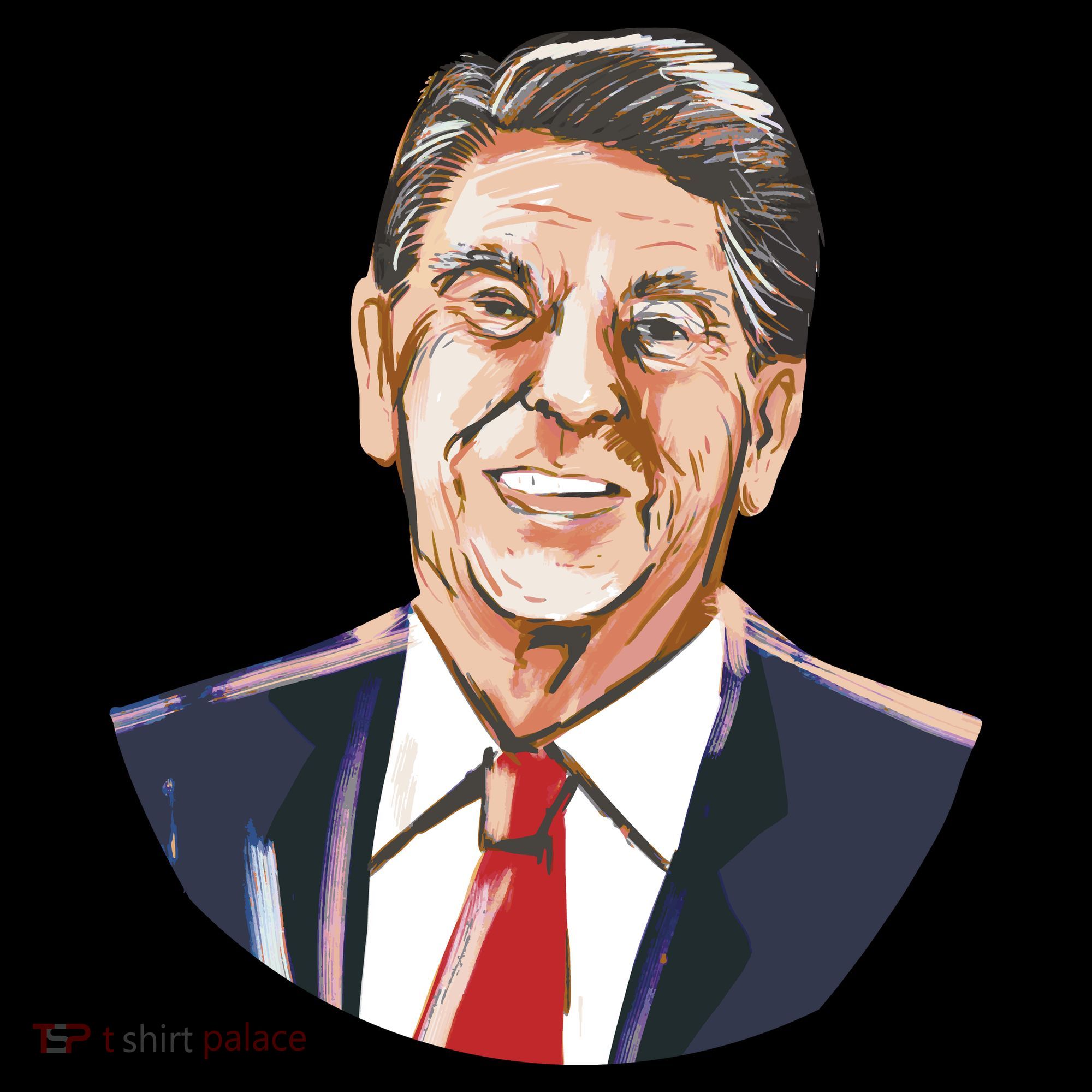 Ronald Reagan Illustration Toddler Hoodie