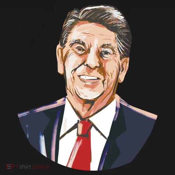 Ronald Reagan Illustration Toddler Hoodie