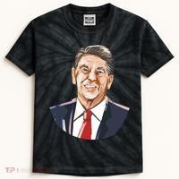 Ronald Reagan Illustration Kids Tie-Dye T-Shirt thumb 0
