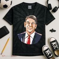 Ronald Reagan Illustration Kids Tie-Dye T-Shirt thumb 2