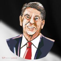 Ronald Reagan Illustration Toddler Fine Jersey T-Shirt thumb 2
