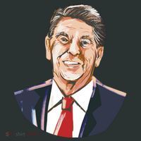 Ronald Reagan Illustration Infant Baby Jersey Bodysuit thumb 2