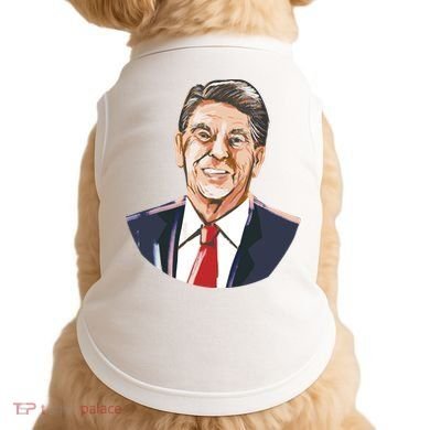 Ronald Reagan Illustration Doggie Tank