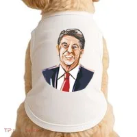 Ronald Reagan Illustration Doggie Tank thumb 0