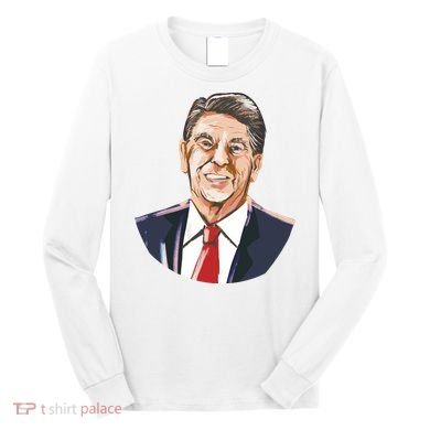 Ronald Reagan Illustration Long Sleeve Shirt