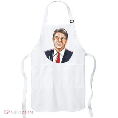 Ronald Reagan Illustration Apron