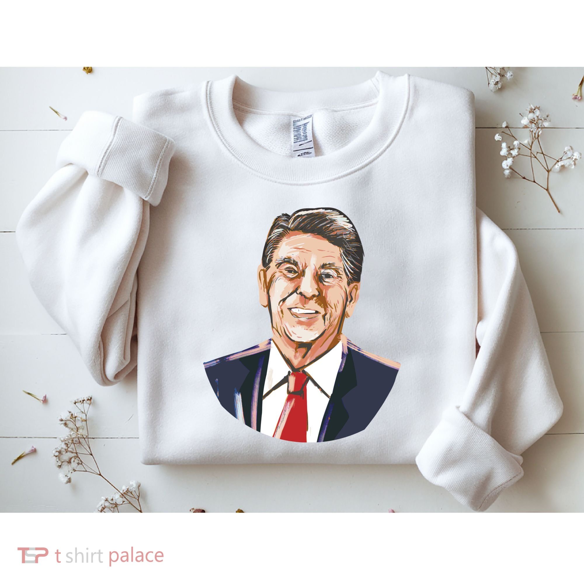 Ronald Reagan Illustration Sweatshirt