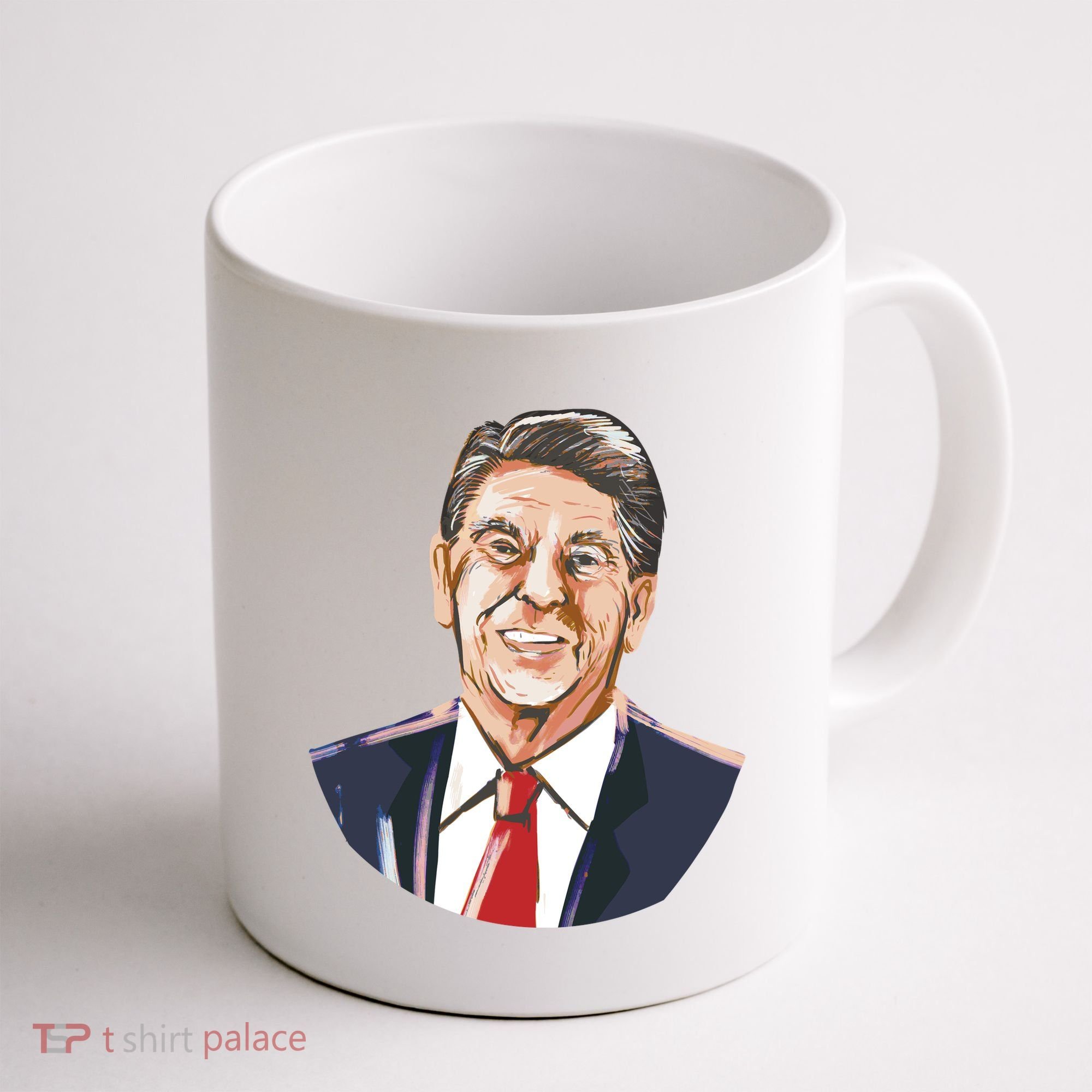 Ronald Reagan Illustration Coffee Mug