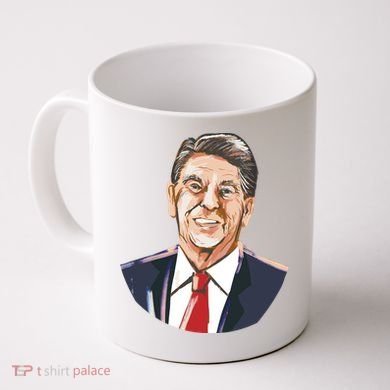 Ronald Reagan Illustration Coffee Mug