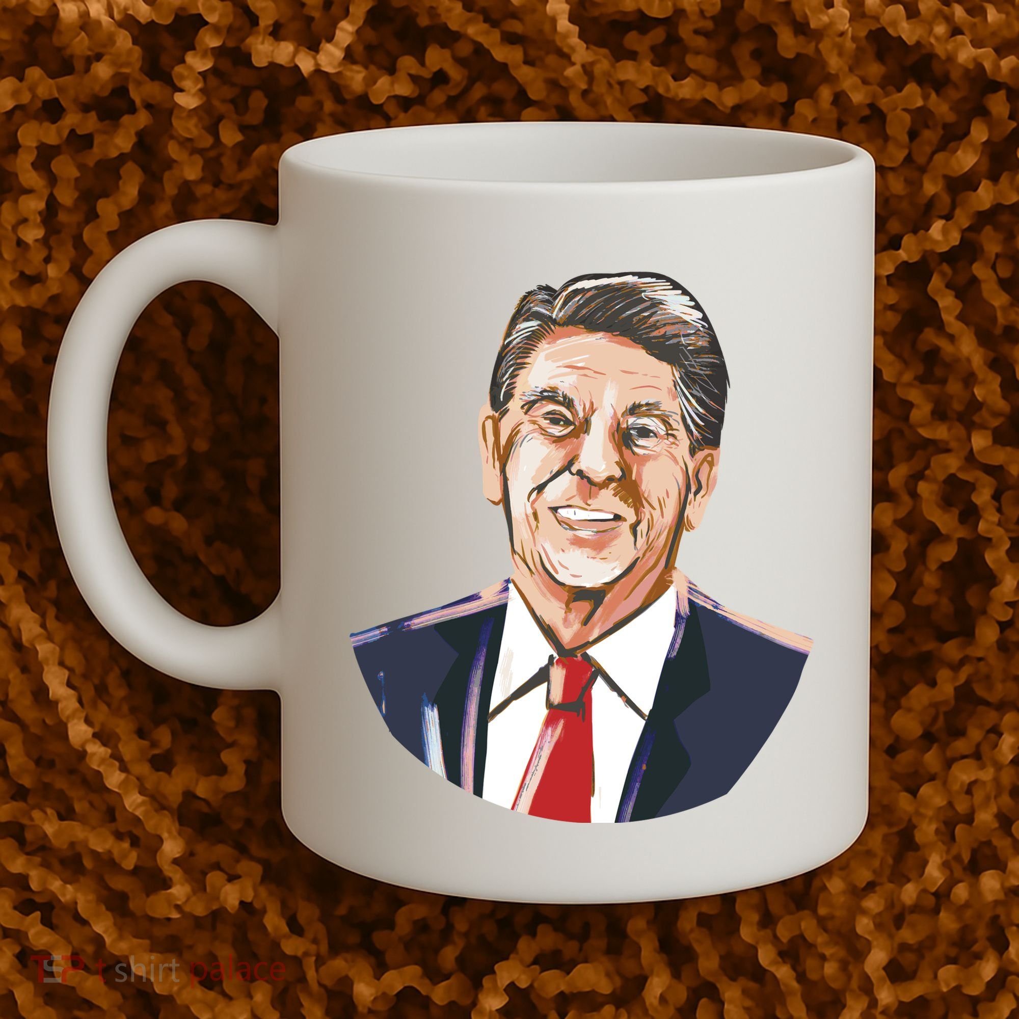Ronald Reagan Illustration Coffee Mug