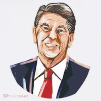 Ronald Reagan Illustration Beanie thumb 2