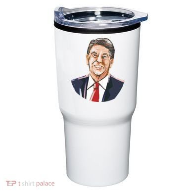 Ronald Reagan Illustration Tumbler