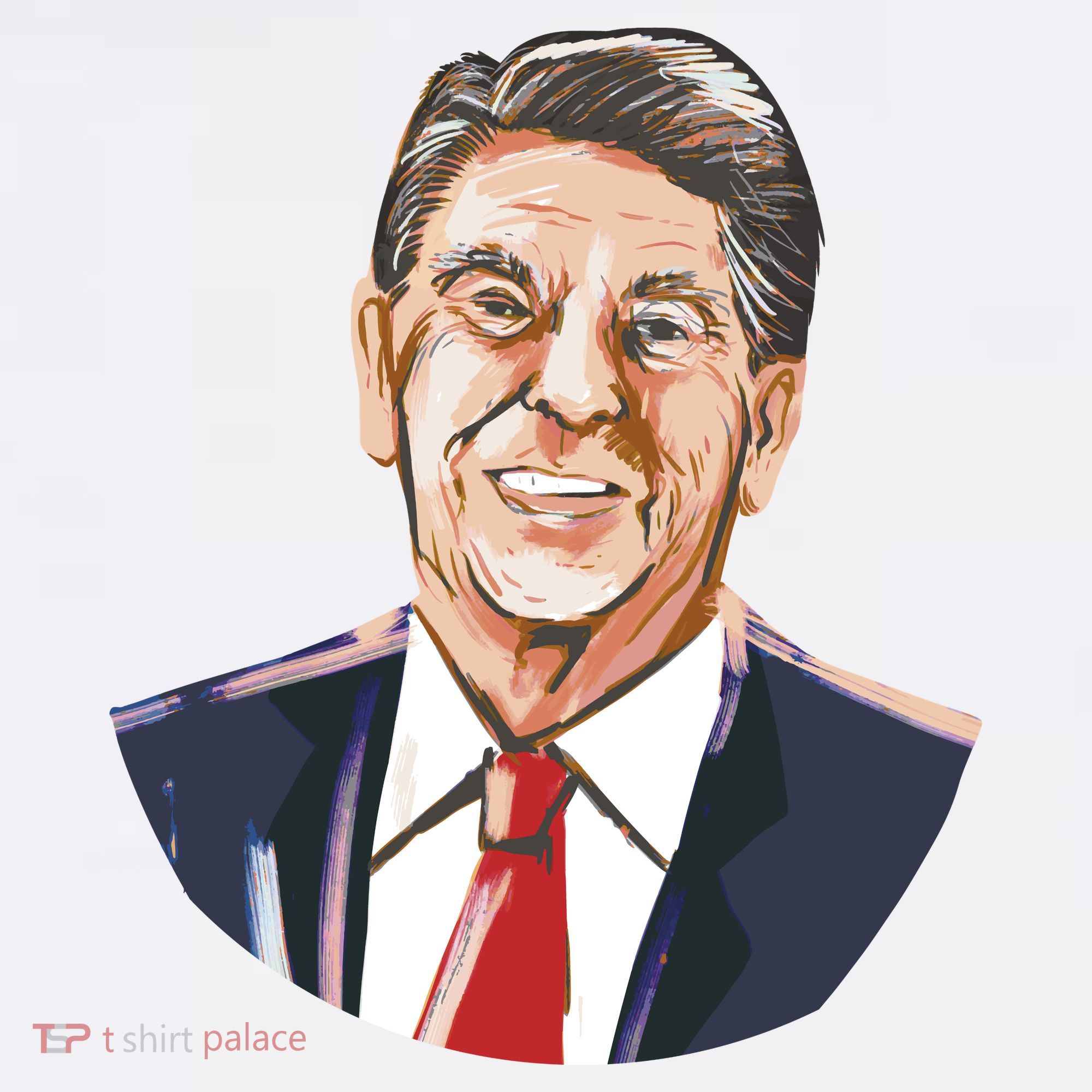 Ronald Reagan Illustration Tumbler
