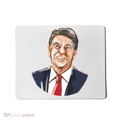 Ronald Reagan Illustration Mousepad