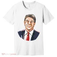Ronald Reagan Illustration Premium T-Shirt thumb 0