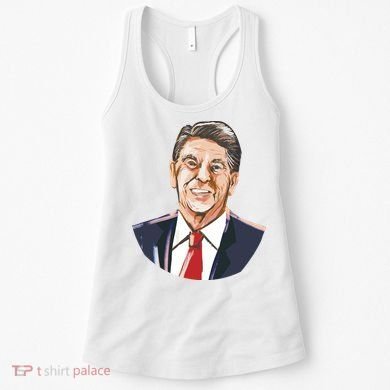 Ronald Reagan Illustration Women's Tank Top