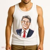 Ronald Reagan Illustration Tank Top thumb 3