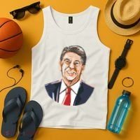 Ronald Reagan Illustration Tank Top thumb 4