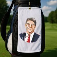 Ronald Reagan Illustration Golf Towel thumb 2