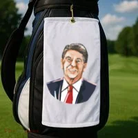 Ronald Reagan Illustration Golf Towel thumb 2