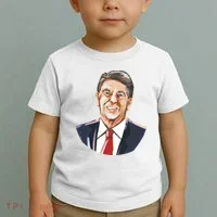 Ronald Reagan Illustration Toddler T-Shirt thumb 2