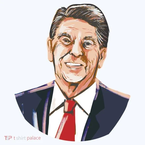 Ronald Reagan Illustration Toddler T-Shirt