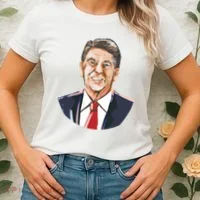 Ronald Reagan Illustration Women's T-Shirt thumb 2