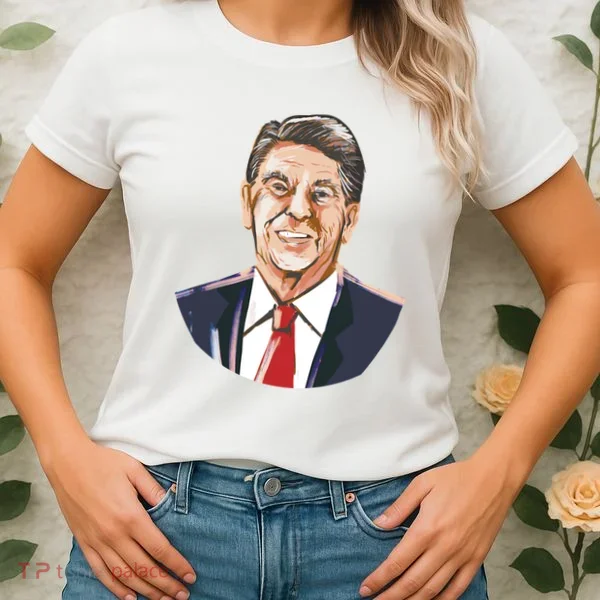 Ronald Reagan Illustration Women's T-Shirt