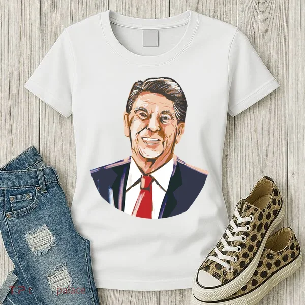 Ronald Reagan Illustration Women's T-Shirt
