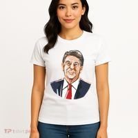 Ronald Reagan Illustration Women's T-Shirt thumb 4