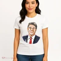Ronald Reagan Illustration Women's T-Shirt thumb 4