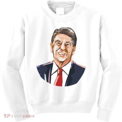 Ronald Reagan Illustration Kids Sweatshirt
