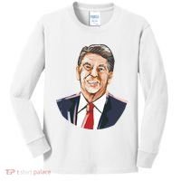 Ronald Reagan Illustration Kids Long Sleeve Shirt thumb 0