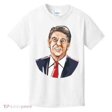 Ronald Reagan Illustration Kids T-Shirt