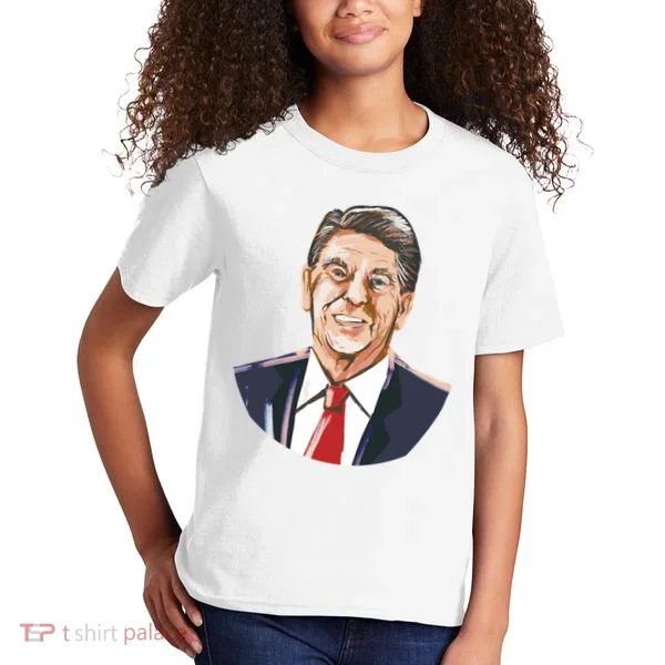 Ronald Reagan Illustration Kids T-Shirt