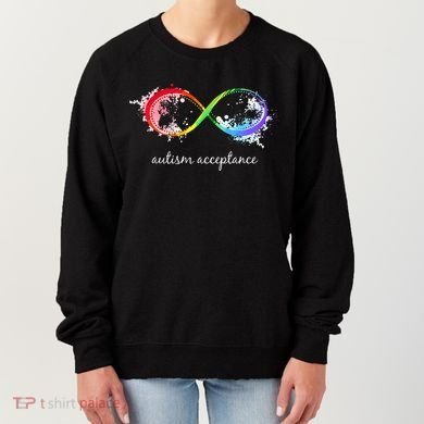 retro Red Instead Autism Autism Acceptance Women's Sweatshirt