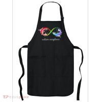 retro Red Instead Autism Autism Acceptance Apron thumb 0