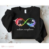retro Red Instead Autism Autism Acceptance Sweatshirt thumb 2