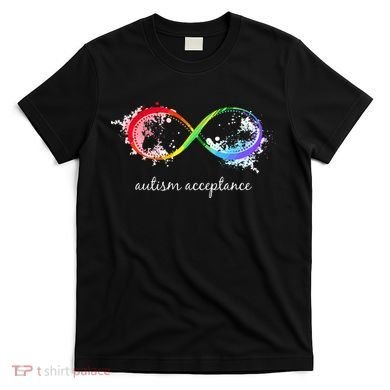 retro Red Instead Autism Autism Acceptance T-Shirt