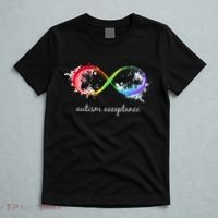 retro Red Instead Autism Autism Acceptance T-Shirt thumb 5