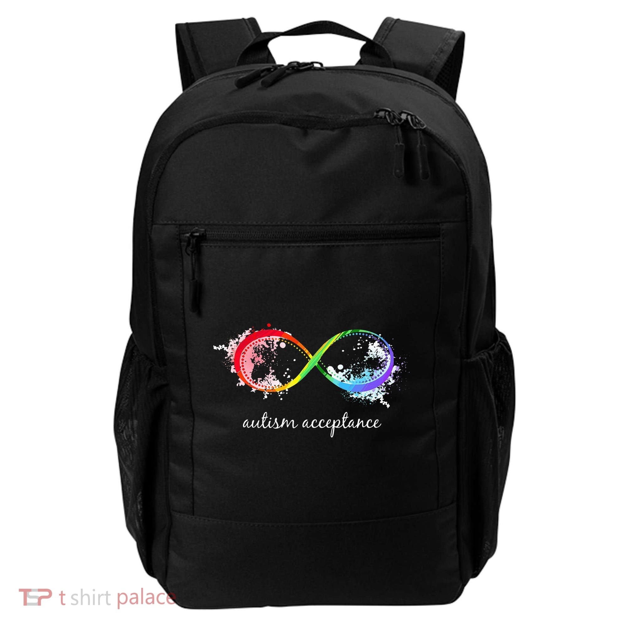 retro Red Instead Autism Autism Acceptance Backpack