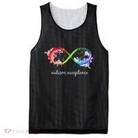 retro Red Instead Autism Autism Acceptance Mesh Reversible Basketball Jersey Tank thumb 0