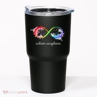 retro Red Instead Autism Autism Acceptance Tumbler thumb 0