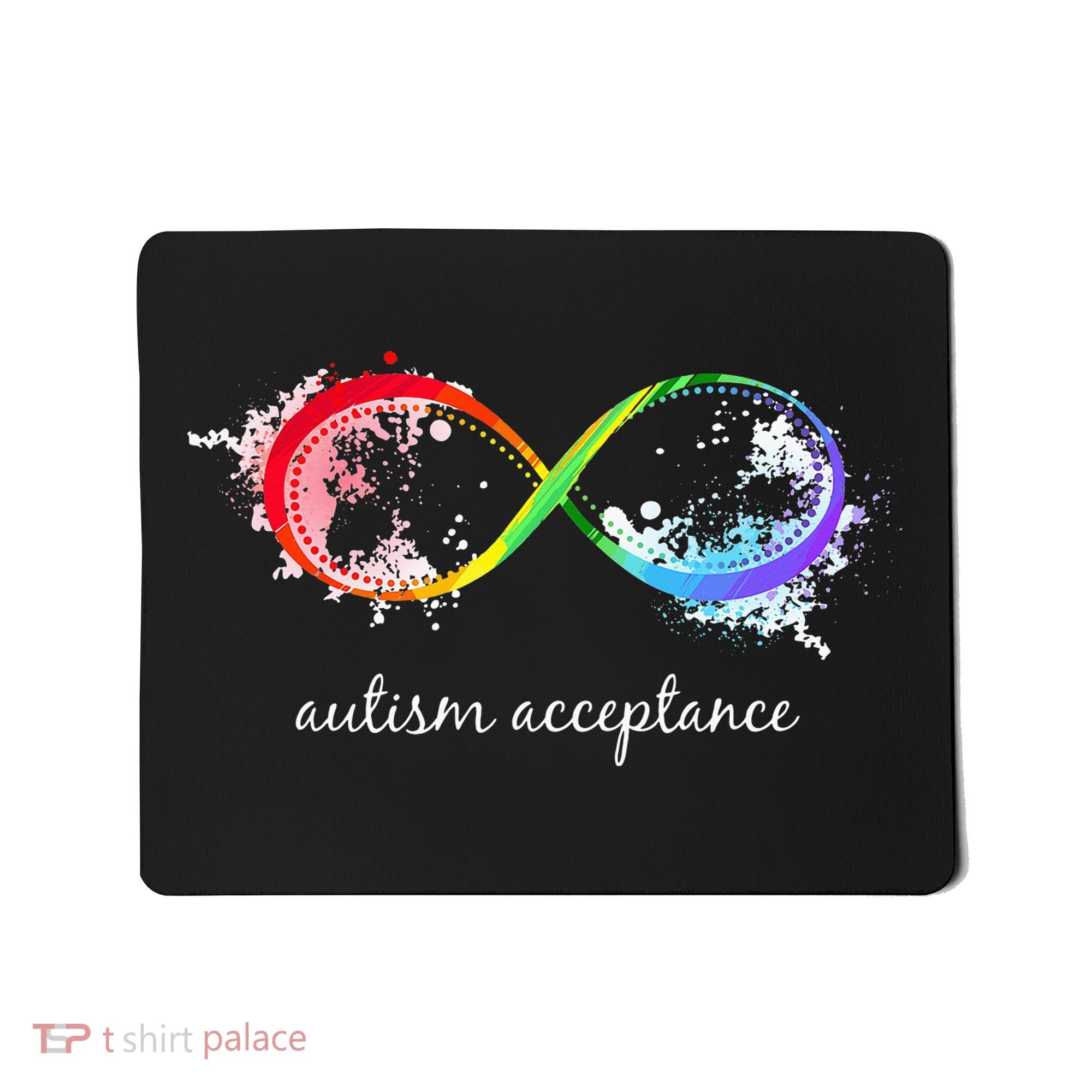retro Red Instead Autism Autism Acceptance Mousepad