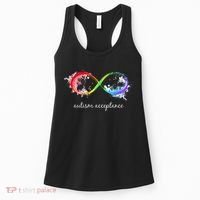 retro Red Instead Autism Autism Acceptance Women's Tank Top thumb 0