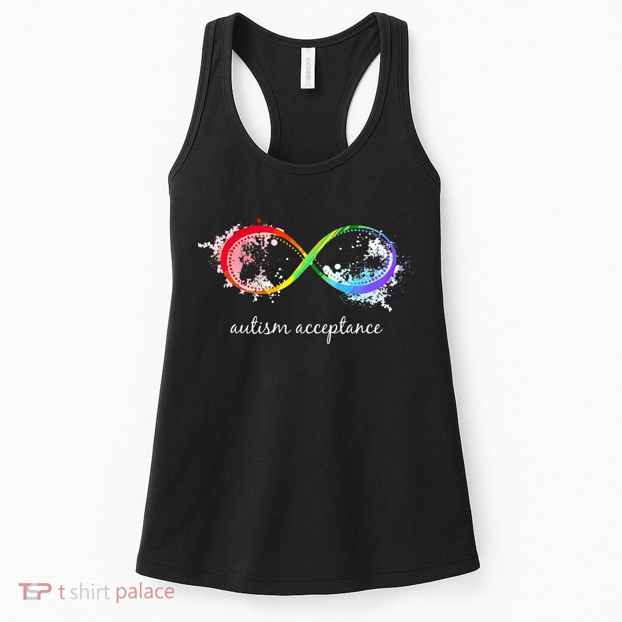 retro Red Instead Autism Autism Acceptance Women's Tank Top