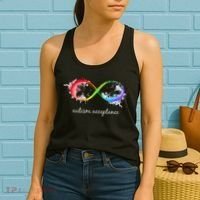 retro Red Instead Autism Autism Acceptance Women's Tank Top thumb 2