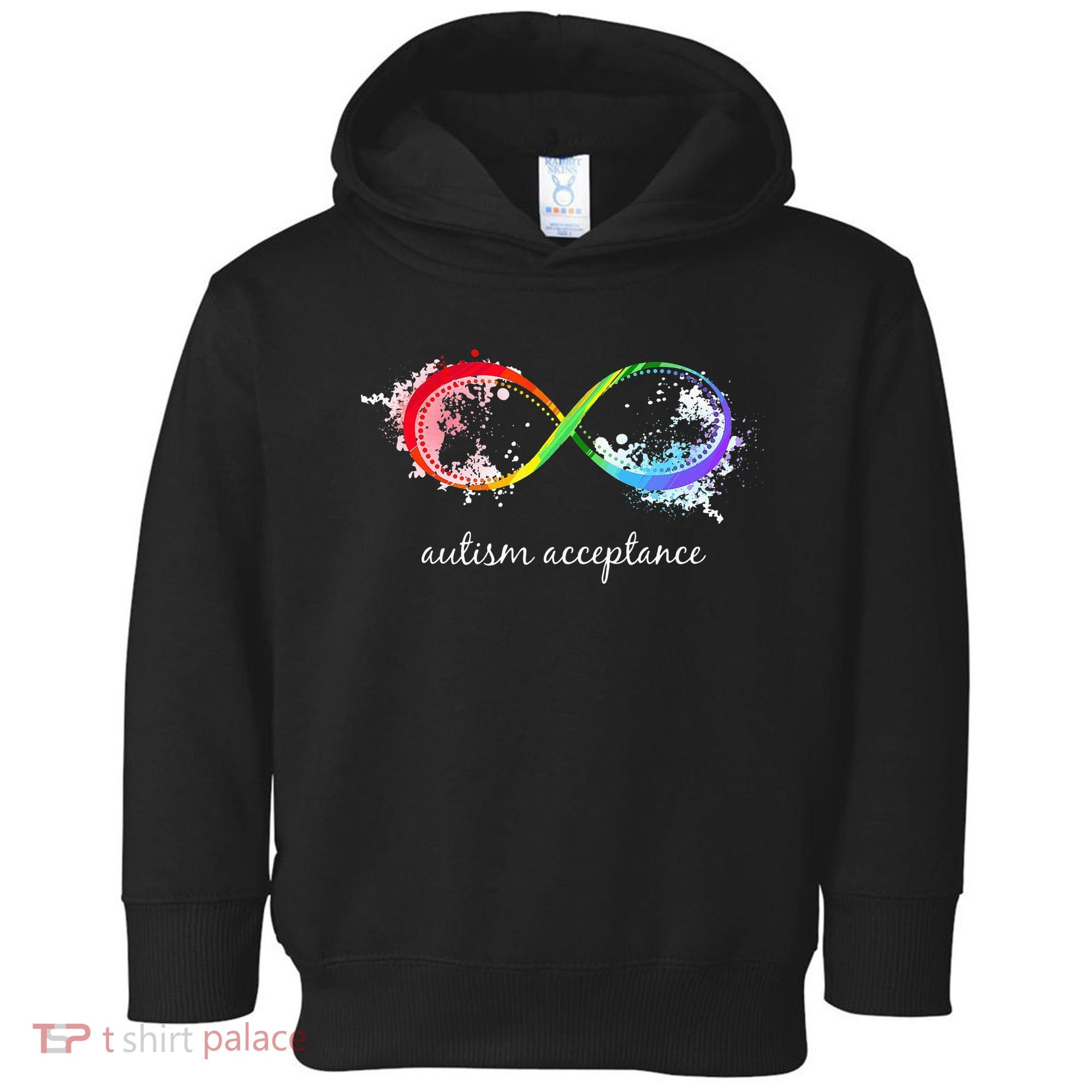 retro Red Instead Autism Autism Acceptance Toddler Hoodie