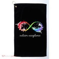 retro Red Instead Autism Autism Acceptance Golf Towel thumb 0